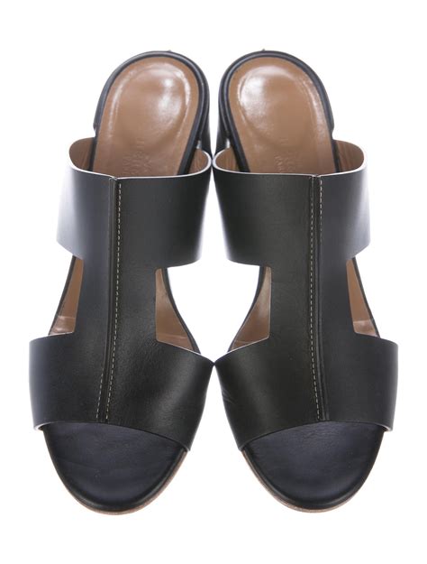 leather h sandals